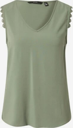 Vero Moda Kanten Tops Top BECCA Dames Kaki