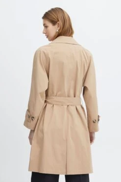 ICHI Trenchcoats Tussenmantel Elova Dames Lichtbruin -Dameskleding Verkoop Winkel 33e955dc05120d5ed5da2a6cbcd94591
