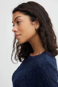 B.young Fijngebreide Truien Trui Olgi Dames Blauw -Dameskleding Verkoop Winkel 34d85962179583c50dfff2f32e29b7f7