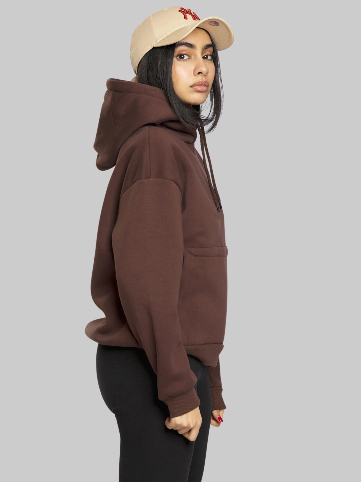 Hoodies Sweatshirt Balina Dames Bruin 6 Hoodies Sweatshirt Balina Dames Bruin - Afbeelding 4