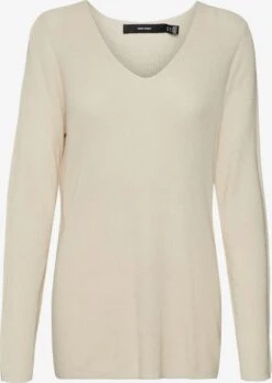 Vero Moda Basic Truien Trui New Lexsun Dames Beige