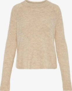 Pieces Fijngebreide Truien Trui Ellen Dames Crème