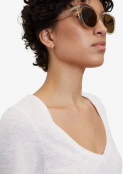 Marc O'Polo T-shirts Shirt Dames Wit Gemêleerd -Dameskleding Verkoop Winkel 37a6999da02a62b871d12663b558d2a2