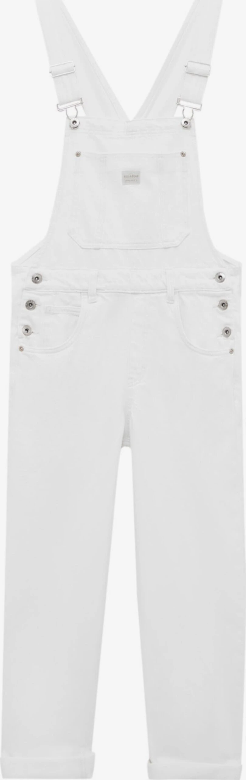 PULL & BEAR Tuinbroeken Regular Tuinbroek Jeans Dames Lichtgrijs 3 PULL & BEAR Tuinbroeken Regular Tuinbroek Jeans Dames Lichtgrijs