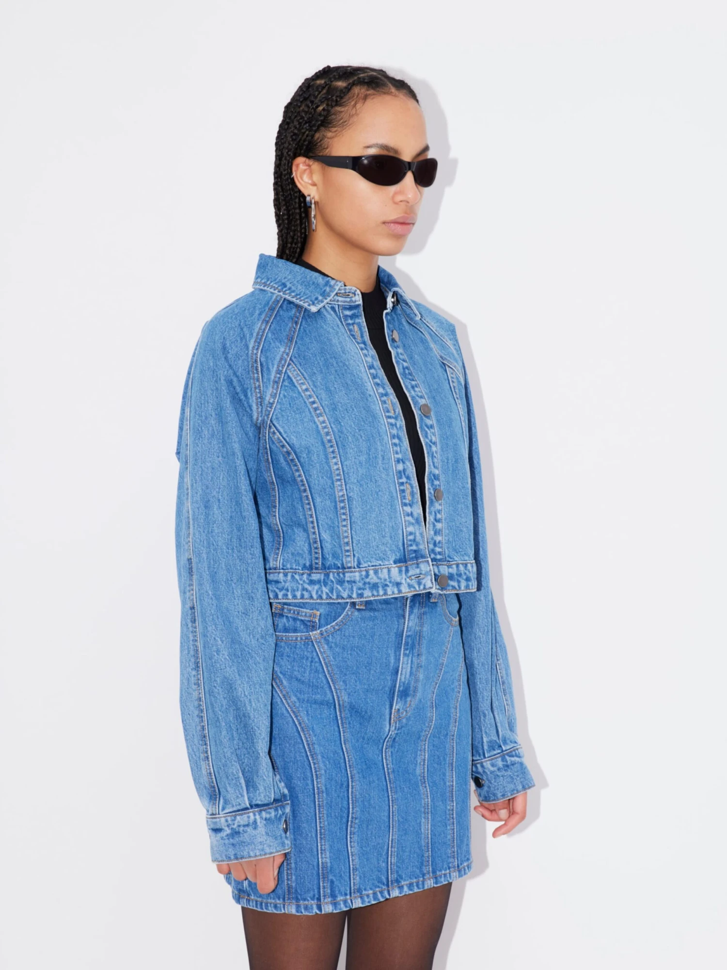 Spijkerjasjes Tussenjas Daline Dames Blauw 5 Spijkerjasjes Tussenjas Daline Dames Blauw - Afbeelding 3