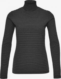 OPUS Longsleeves Shirt Dames Zwart