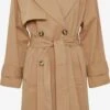 ICHI Trenchcoats Tussenmantel Elova Dames Lichtbruin -Dameskleding Verkoop Winkel 3f12be37ca547a5e1b47e1b5b956349f
