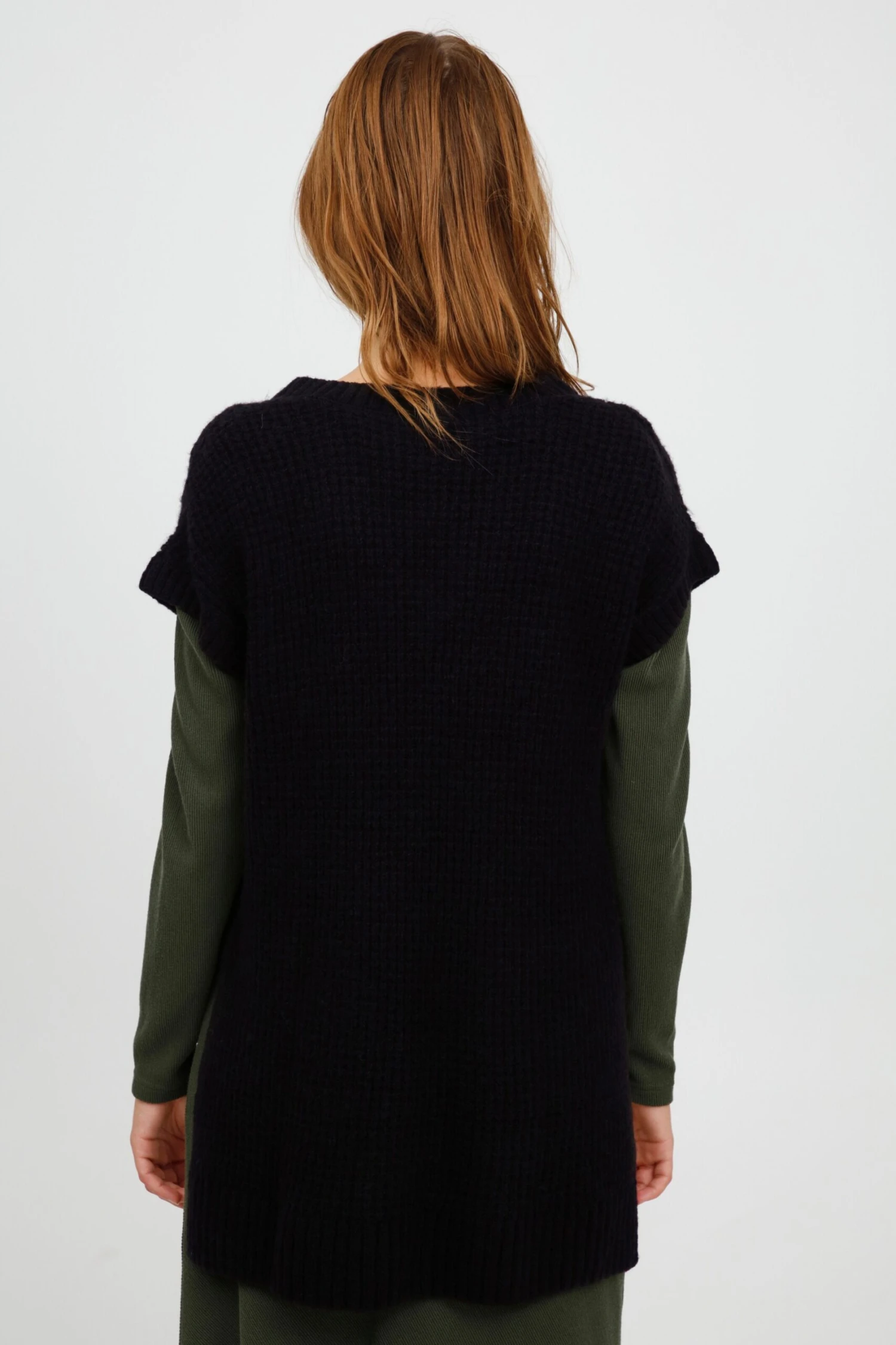 B.young Lange Truien Trui Dames Zwart 6 B.young Lange Truien Trui Dames Zwart - Afbeelding 4