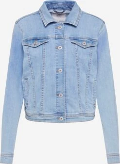 ICHI Spijkerjasjes Tussenjas Dames Lichtblauw