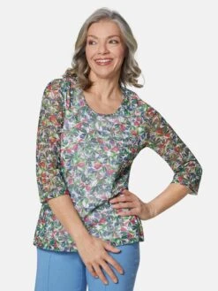 GOLDNER Shirts Met 3/4 Mouw Shirt Dames Wit -Dameskleding Verkoop Winkel 3f73b9bded1399e30ad31ebccd06e198