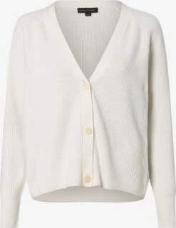 Vesten Gebreid Vest Dames Ecru