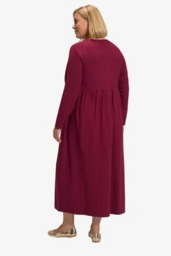 Ulla Popken Maxi Jurken Jurk Dames Wijnrood -Dameskleding Verkoop Winkel 41e0f8663cbdd76ab14f55d297520262