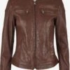 Leren Jassen Tussenjas Greta Dames Bruin -Dameskleding Verkoop Winkel 42197ef11b76875ff0d918eb5a8fd1c9