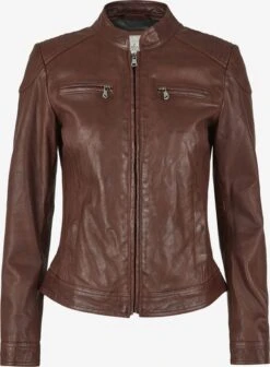 Leren Jassen Tussenjas Greta Dames Bruin