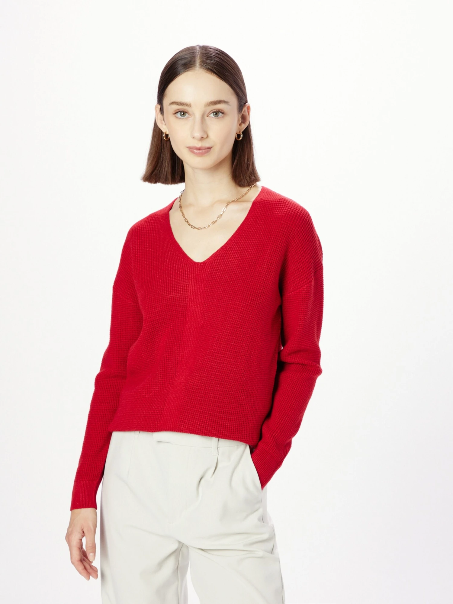 ESPRIT Basic Truien Trui Dames Donkerrood 5 ESPRIT Basic Truien Trui Dames Donkerrood - Afbeelding 3