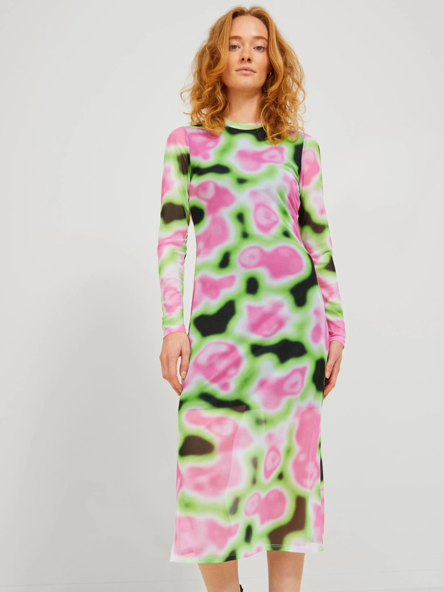 JJXX Maxi Jurken Jurk Ohala Dames Framboos 5 JJXX Maxi Jurken Jurk Ohala Dames Framboos - Afbeelding 3