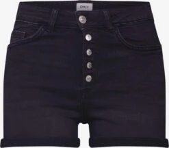 ONLY Denim Shorts Regular Jeans ONLHUSH HW BUTTON SHORTS BOX Dames Zwart