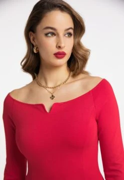 Faina Kokerjurken Kokerjurk Dames Rood -Dameskleding Verkoop Winkel 45f1cd2ee01523ef77dcbe412cd2d15b