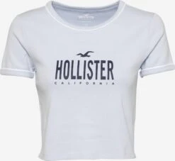 Hollister T-shirts Shirt Sporty Dames Navy / Lichtblauw