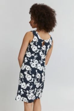 ICHI Zomerjurken Zomerjurk LISA Dames Donkerblauw -Dameskleding Verkoop Winkel 492b92ce1f9c60d4cc32d1244b373403