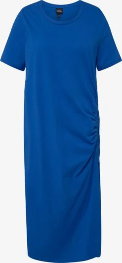 Ulla Popken Maxi Jurken Jurk Dames Royal Blue/koningsblauw