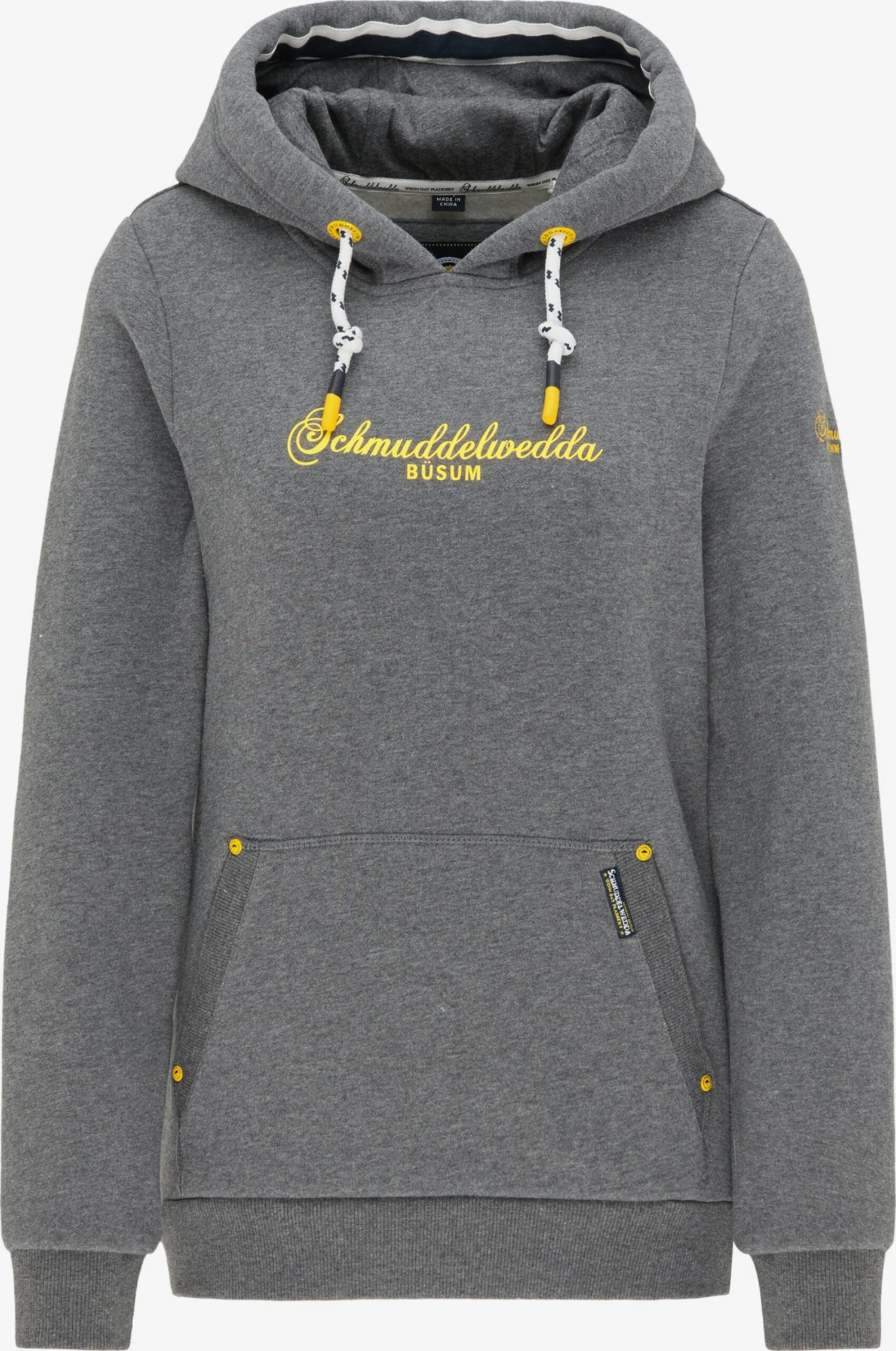 Schmuddelwedda Hoodies Sweatshirt Büsum Dames Grijs Gemêleerd 3 Schmuddelwedda Hoodies Sweatshirt Büsum Dames Grijs Gemêleerd