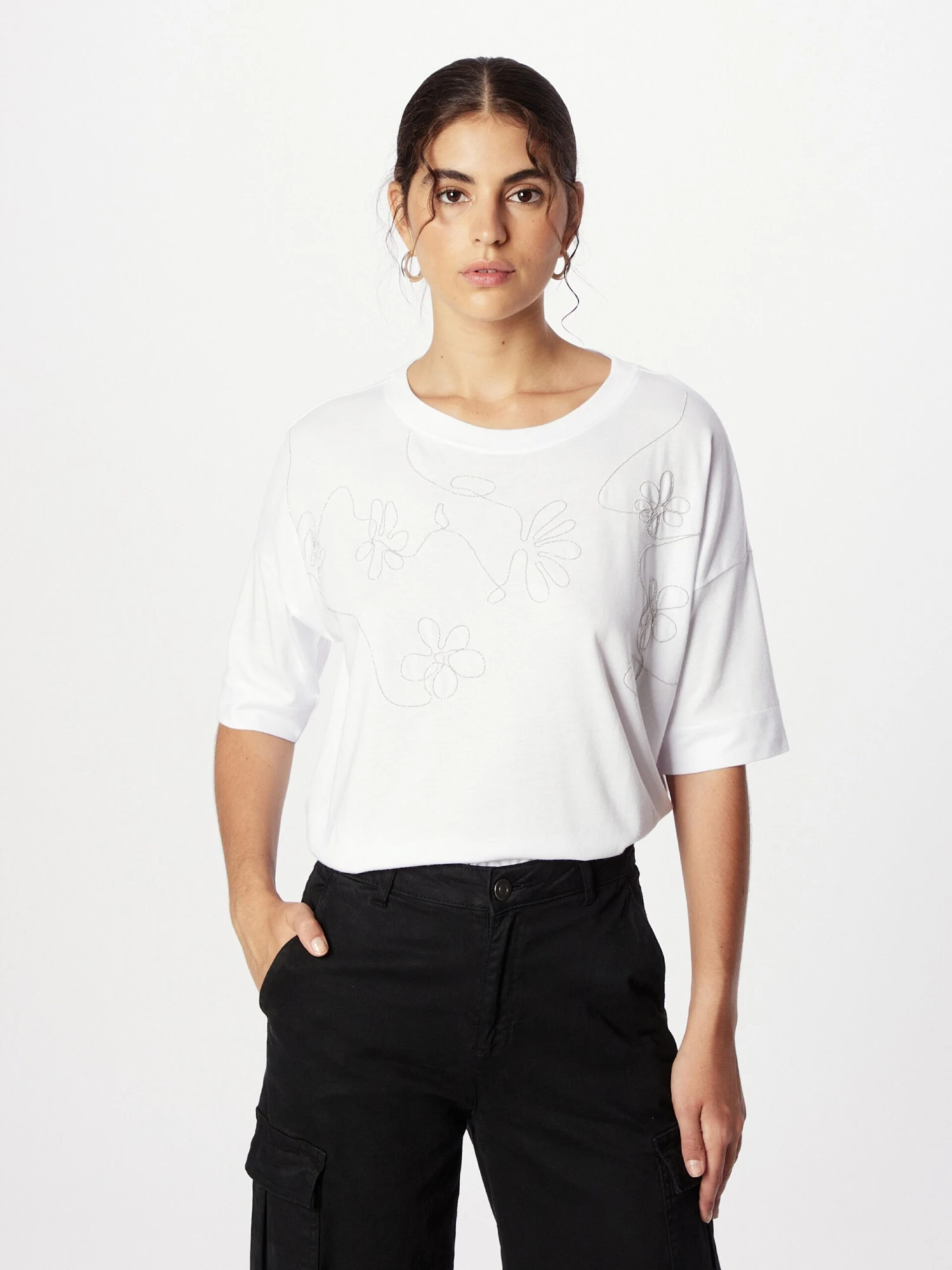 ESPRIT T-shirts Shirt Dames Wit 4 ESPRIT T-shirts Shirt Dames Wit - Afbeelding 2