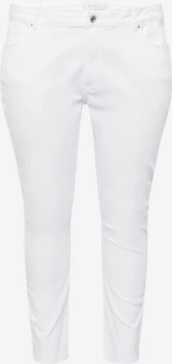 ONLY CARMAKOMA Jeans Slimfit Jeans WILLY Dames Wit