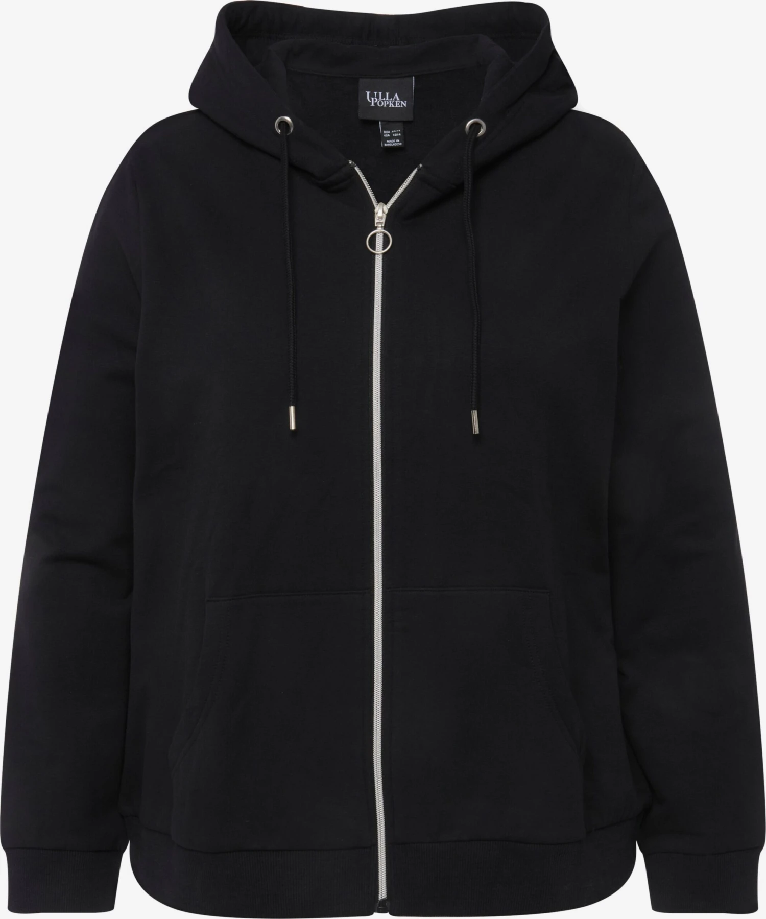 Ulla Popken Sweatvesten Sweatvest Dames Zwart 3 Ulla Popken Sweatvesten Sweatvest Dames Zwart