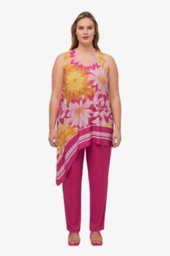 Ulla Popken Mouwloze Shirts Top Dames Pink -Dameskleding Verkoop Winkel 5136d5b6e83dcf87f4ebb534673eb004