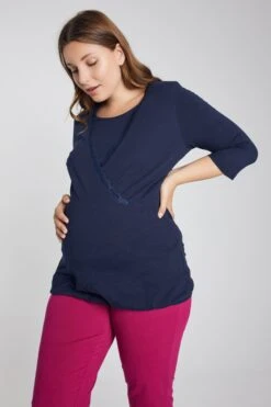 Ulla Popken Shirts Met 3/4 Mouw Shirt Dames Marine -Dameskleding Verkoop Winkel 5176db8c94455dec0e50b3b4d3f52d8e