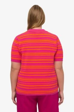 Ulla Popken Polos Shirt Dames Pink -Dameskleding Verkoop Winkel 5205f09742b5453811fd96b4315cbdd6