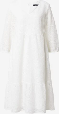 Taifun Midi Jurken Jurk Dames Offwhite