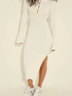 NA-KD Midi Jurken Jurk Dames Wit -Dameskleding Verkoop Winkel 53309d164281d977c96b3121ae309ebd