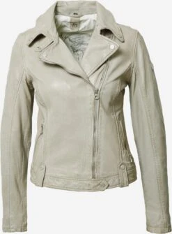 GIPSY Leren Jassen Tussenjas Faye Dames Lichtgrijs