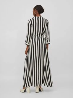 Vila Maxi Jurken Jurk Dames Zwart / Wit -Dameskleding Verkoop Winkel 5388356181db13a9e490489d9a263cdf