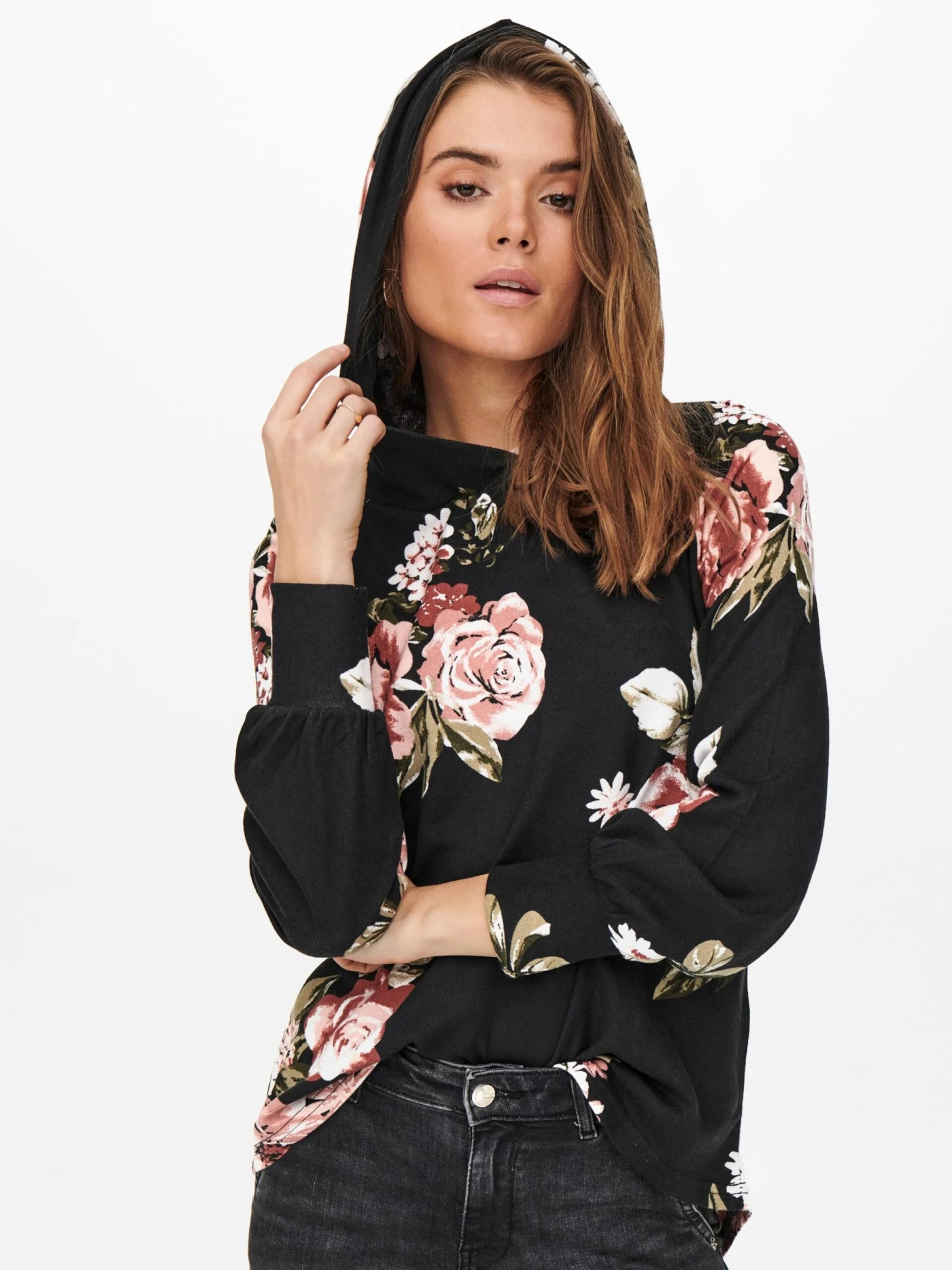 ONLY Hoodies Trui ELCOS EMMA Dames Zwart 8 ONLY Hoodies Trui ELCOS EMMA Dames Zwart - Afbeelding 6