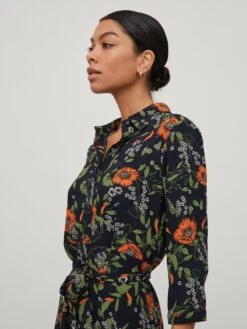 Vila Blousejurken Blousejurk Dames Navy -Dameskleding Verkoop Winkel 55b5d6dd47591231c37069d15e433c8f