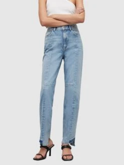 AllSaints Straight Regular Jeans KYM Dames Lichtblauw -Dameskleding Verkoop Winkel 561c22e822ada2934c09ab9daddda3e3