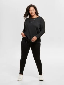 ONLY CARMAKOMA Lange Truien Trui Dames Zwart Gemêleerd 12 ONLY CARMAKOMA Lange Truien Trui Dames Zwart Gemêleerd -Dameskleding Verkoop Winkel 5655596d2c332dd066bc2794910cb636