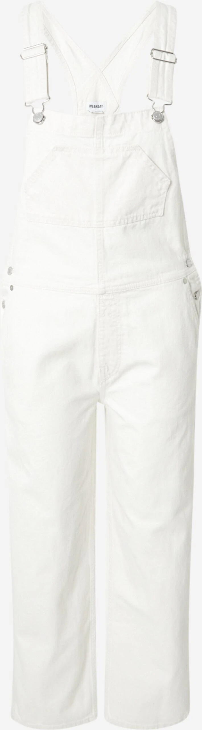 WEEKDAY Tuinbroeken Regular Tuinbroek Jeans Dames Wit 3 WEEKDAY Tuinbroeken Regular Tuinbroek Jeans Dames Wit