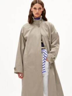 Armedangels Trenchcoats Tussenmantel Vaanoise Dames Donkerbeige -Dameskleding Verkoop Winkel 57cba289ab73edf722f378c6fa0a295e
