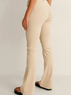 NA-KD Jeans Bootcut Jeans Dames Taupe -Dameskleding Verkoop Winkel 57e1a510aae3c82029a66b46648c1c40