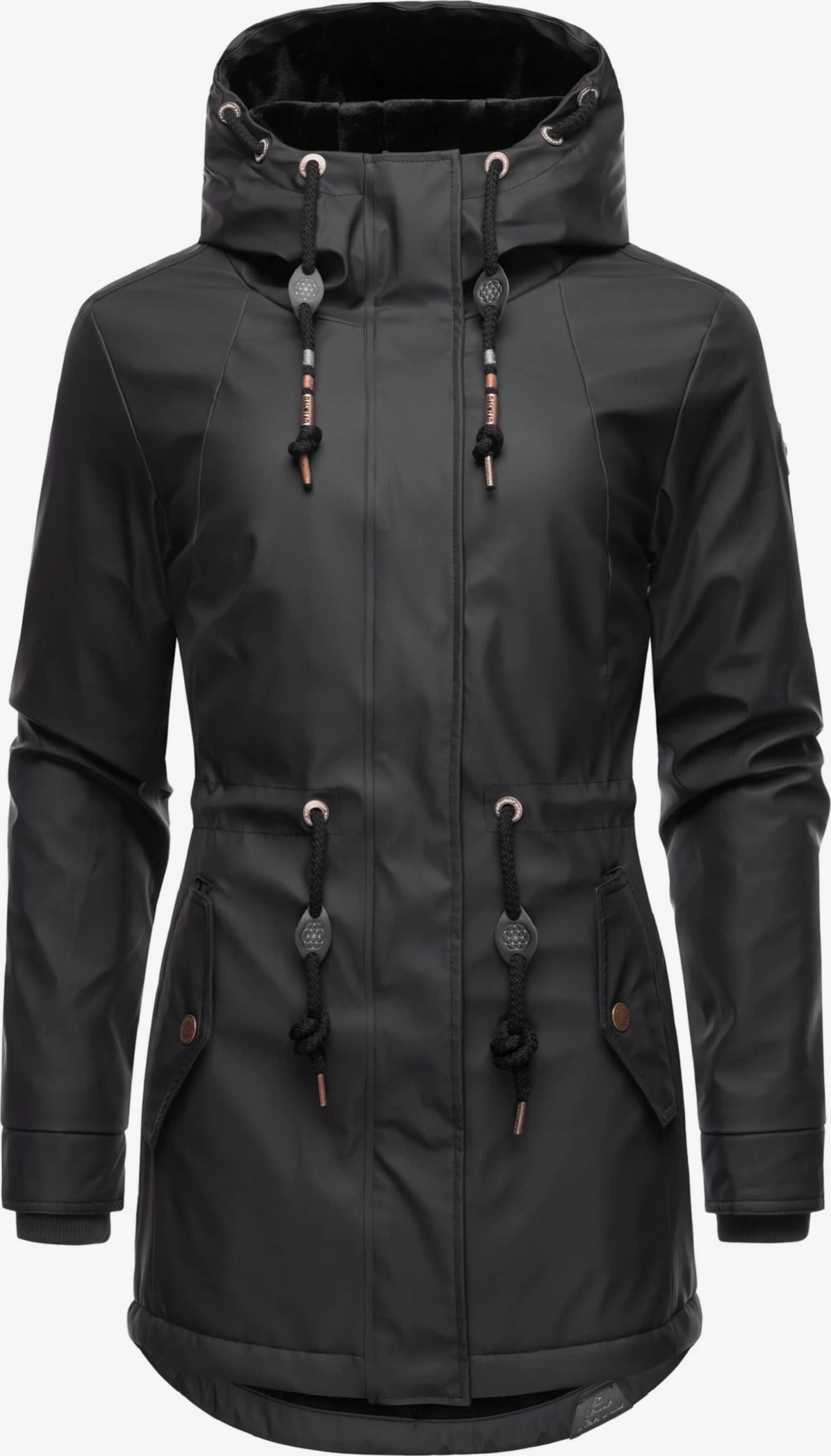 Ragwear Regenjassen Functionele Jas Monadis Rainy Dames Zwart 3 Ragwear Regenjassen Functionele Jas Monadis Rainy Dames Zwart