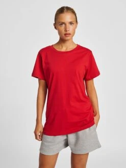 Hummel T-shirts Shirt Red Heavy Dames Rood -Dameskleding Verkoop Winkel 5c135802606774369f1559e3ad9de7a8