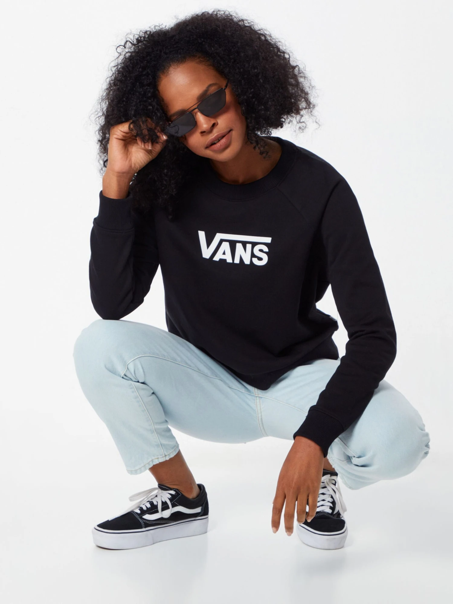 Vans Sweatshirts Sweatshirt FLYING Dames Zwart 7 Vans Sweatshirts Sweatshirt FLYING Dames Zwart - Afbeelding 5