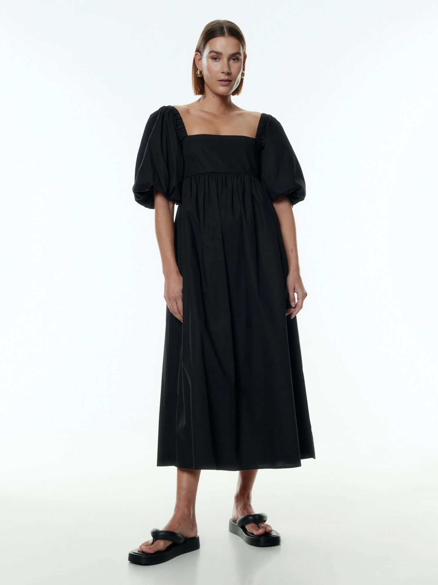 EDITED Maxi Jurken Jurk Cassidy Dames Zwart 8 EDITED Maxi Jurken Jurk Cassidy Dames Zwart - Afbeelding 6