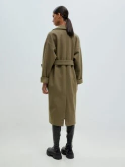 EDITED Wollen Mantels Tussenmantel Santo Dames Kaki -Dameskleding Verkoop Winkel 5e80b52d9388eafee535701b6e76e3cc