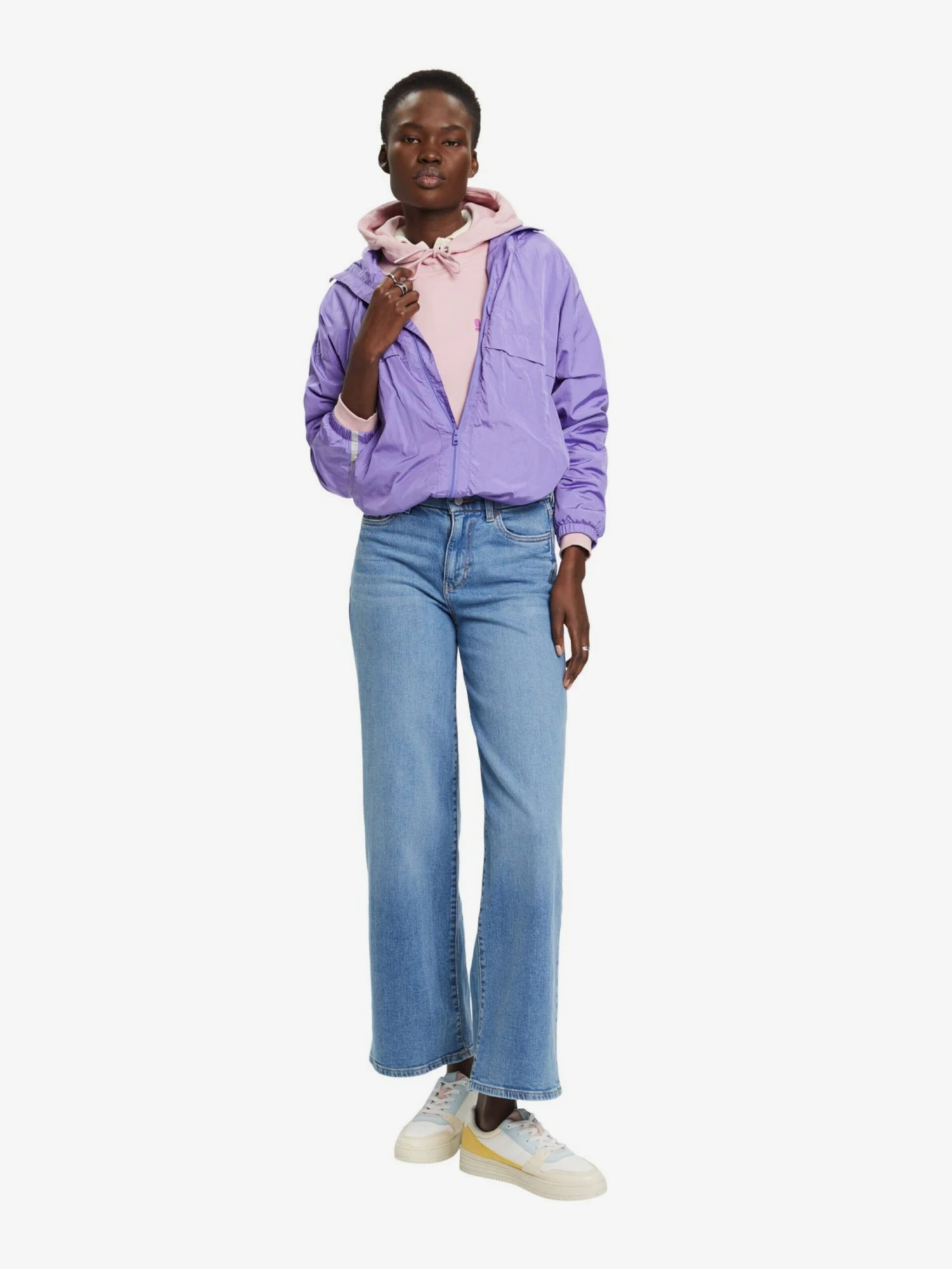 ESPRIT Hoodies Sweatshirt Dames Pink 6 ESPRIT Hoodies Sweatshirt Dames Pink - Afbeelding 4