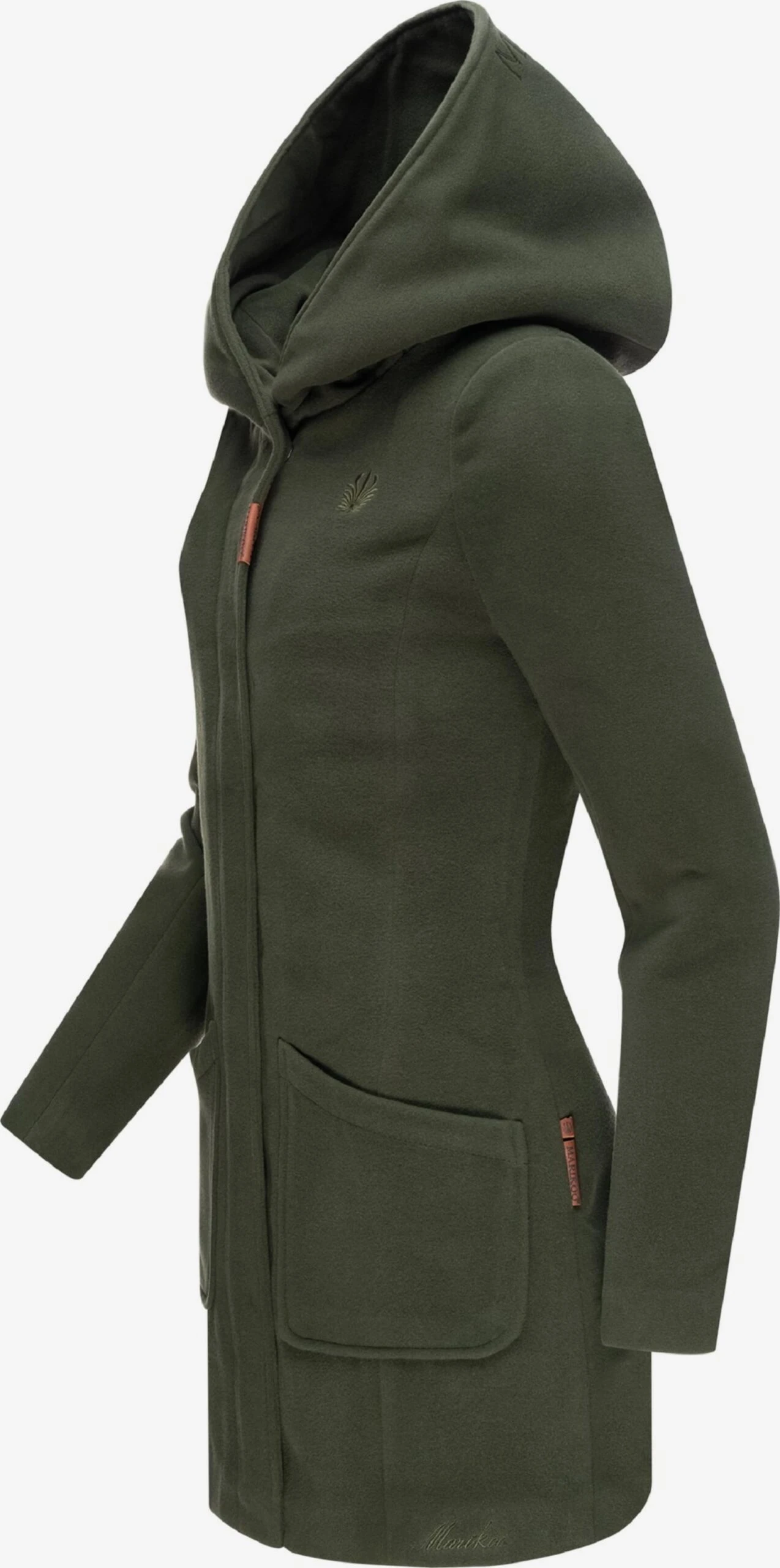 Marikoo Wintermantels Wintermantel Maikoo Dames Kaki 4 Marikoo Wintermantels Wintermantel Maikoo Dames Kaki - Afbeelding 2